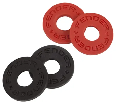 Fender Strap Blocks 4-Pack Zwart/Rood