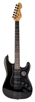 Michael Stratocaster Preta Michael Circuito MX-7 GM227N MBA