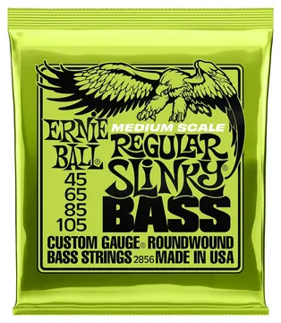 Ernie Ball 2856 Regular Slinky Medium Scale Bass Strings 45-105