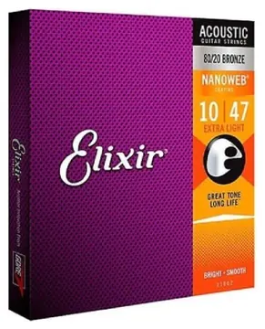 Elixir Encordoamento Elixir 010 Extra Light Violão 11002 Original (6430)