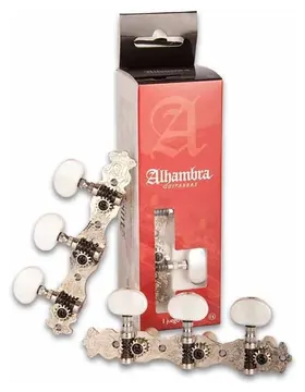 Par de Carrilhões Alhambra 9480 para Guitarra Clássica Niquelado Nº1