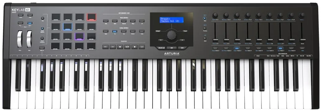 Arturia KEYLAB61-MKII Black Edition Controller Midi Usb Nero Tastiera 69 Tasti Nera