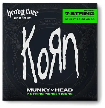 Jim Dunlop KRHCN1065 Korn Heavy Core Electric 1065 Saiten für 7-saitige E-Gitarre
