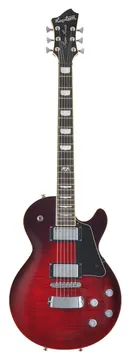 Hagstrom Super Swede Mk3 -29 Vintage E-Gitarre inkl. Koffer, crimson flame