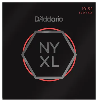 D'Addario NYXL1052 Nickel Wound Electric Guitar Strings, Light Top / Heavy Bottom, 10-52