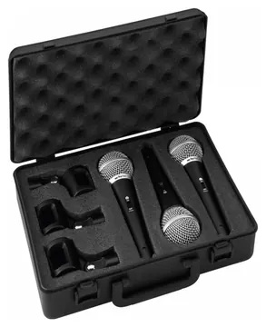 IMG Stageline DM-3SET dynamisches-Vokal-Mikrofon-Set