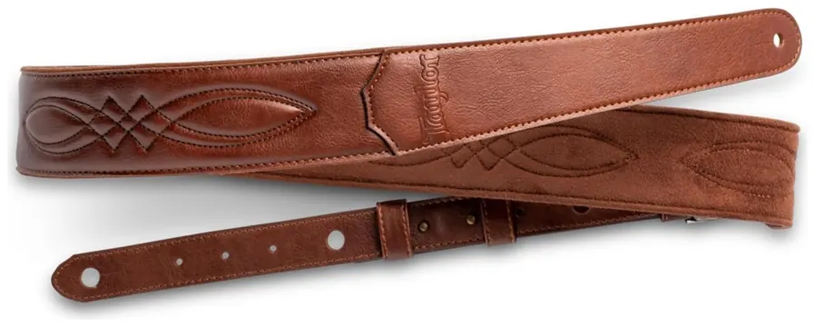 Taylor 2" Vegan-Leder Gitarren Gurt - Medium Brown vegan
