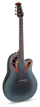 Ovation Celebrity Elite CE44 Mid Cutaway Reverse Blue Burst