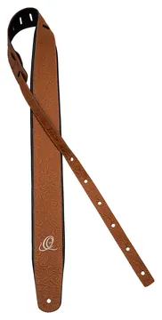 Ortega Gitarrengurt Echtleder Byzantine Bourbon