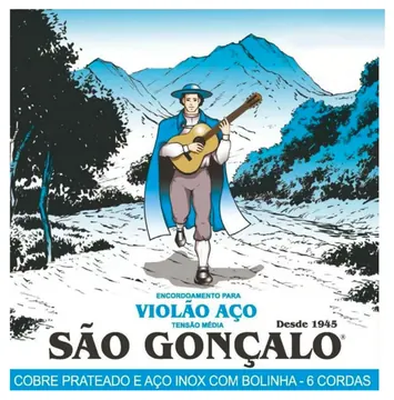 Sao Goncalo Encordoamento Para Violão Aço 011 São Gonçalo 125