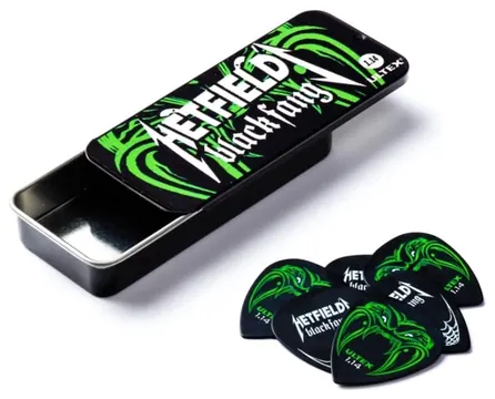 Dunlop James Hetfield Black Fang Pick Tin - 6-pack