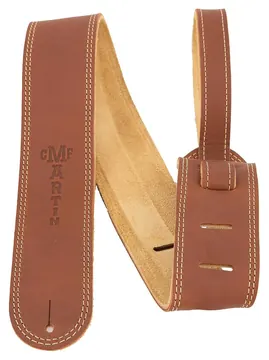Martin Guitars Brown Ball Leather Strap