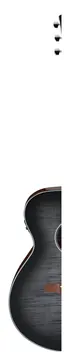 Ibanez AEG70-TCH AEG Series Electro-Acoustic Guitar, Trans Charcoal Burst