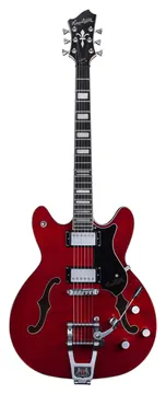 Hagstrom Tremar Viking Deluxe Wild Cherry Transparent