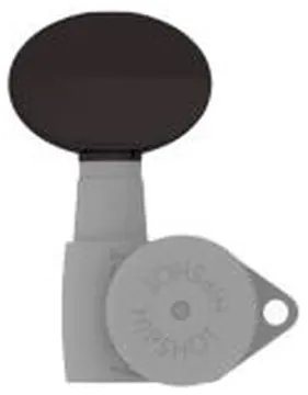 Hipshot Big Butter Bean Guitar Tuner Button Black, HS6B1BBBB