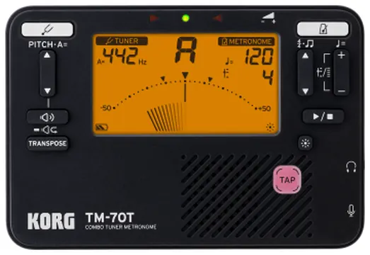 Korg TM-70T-BK accordeur/métronome tm70t-bk