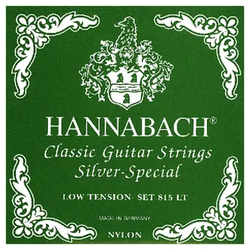 Hannabach 815 LT Silver Low Tension E1-E6 Saiten für Konzertgitarre, grün