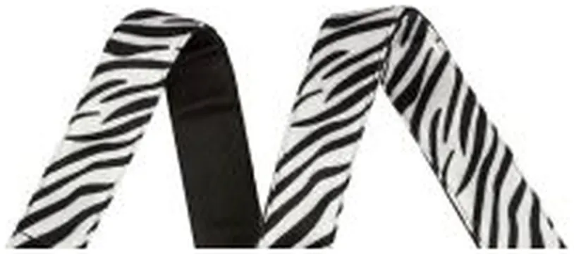 Fender Wild Animal Print 2" Guitar Strap Zebra, 0990601051