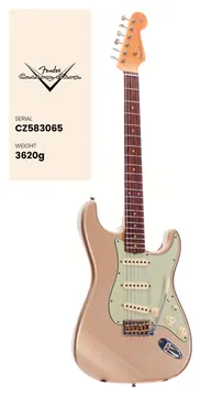 Fender Custom Shop Stratocaster 59 Cs Rw Journeyman Faded Shoreline Gold