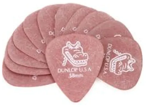 Blister plettri Dunlop 417P.58 Gator Grip 12pz .58mm