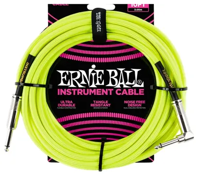 Ernie Ball 6080 Cavo Braided Neon Yellow 3,05 m