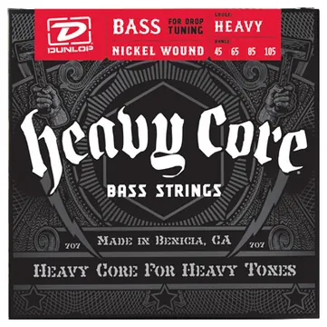 Dunlop Heavy Core 4-String Bass String Set | Heavy