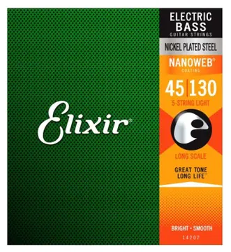 Elixir 14202 Nanoweb 5-String Light