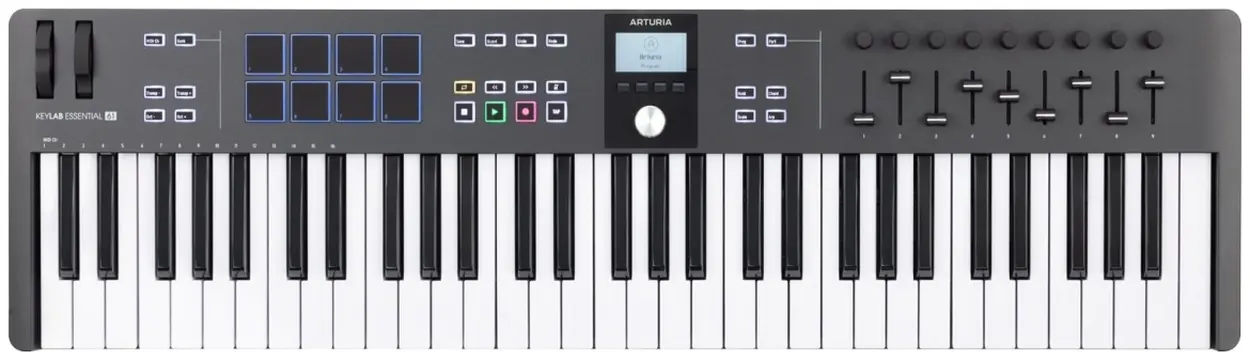 Arturia Keylab Essential MK3 61 Black Tastiera Master Keyboard Midi Usb 61 Tasti