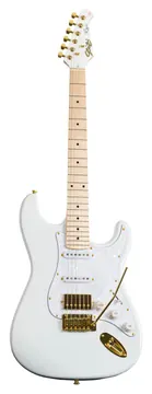 Seizi Budokan HSS Reinaldo Meirelles Model C/PW Linha Vintage Stratocaster HSS Branca C/ Escala Clara e Escudo Branco Perolado