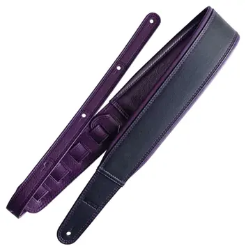 Richter Springbreak I Nappa Guitar Strap Black / Violett - 1649