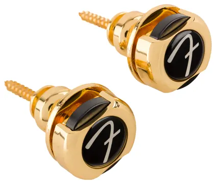 Fender Infinity Strap Locks Gold (Paar) Gitarrengurt-Wechsel- und Sicherungssystem