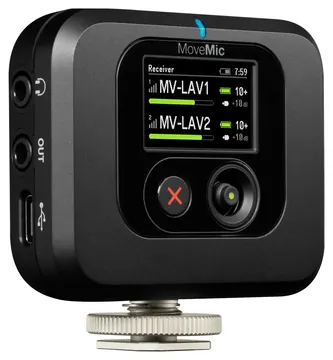 Shure MoveMic Two draadloze dasspeldset