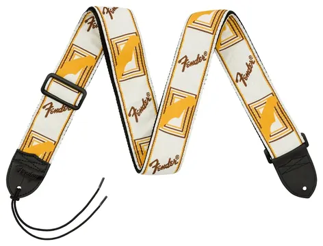 Fender 2'' Monogrammed Strap White/Brown/Yellow