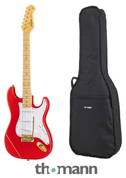 Harley Benton ST-59HM Fiesta Red Bundle