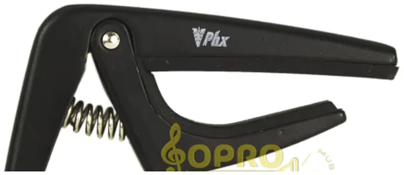 PHX Instrumentos Abraçadeira Capotraste Metal Preto PHX-22 BK