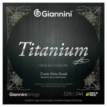Giannini Encordoamento Giannini P/ Violão Nailon GENWXTA T.E.P. 85/15