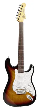G&L TLEG-3TS-R Guitare Electrique Type Stratocaster Sunburst