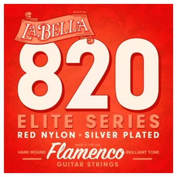 La Bella 820 Red Nylon Flamenco Strings