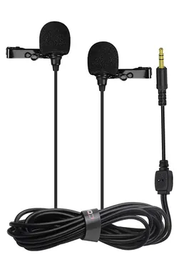 Comica Microfone Comica Lapela Duplo D02B 4.5M