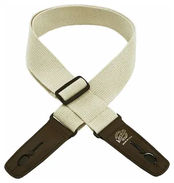 DAndrea LIS C2 NAT Lock-It Strap 2 Baumwoll-Gitarrengurt (51mm), Natural