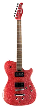 Manson Guitar Works Meta Series MBM-2 Sustainiac/Fuzz Factory Electric Guitar, Red Sparkle