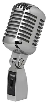 Stagg SDM100 CR Professionele dynamische microfoon met DC04 kapsel en nierkarakteristiek (cardioid), vintage-looks