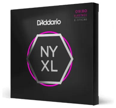 Daddario D'Addario NYXL0980 09-80 Super Light 8-String, NYXL Electric Guitar Strings