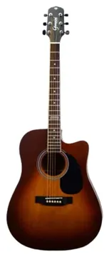 Giannini Cutaway Eletroacusti. Giannini GF-1D Honey Burst
