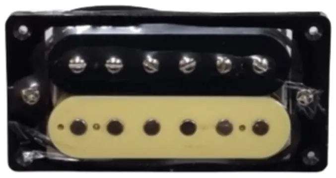 Hook Par de Captadores Humbucker Ceramicos Hook - Modelo Zebra (Cor: Preto e Branco)