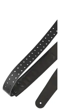 Richter Raw IV Nappa Guitar Strap Black - 1504