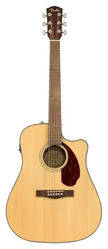 Fender Cd-140Sce Natural Chitarra Acustica Elettrificata Con Case Rigido