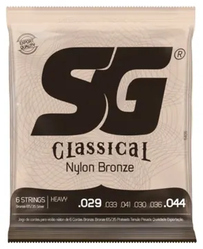 SG Encordoamento para Violão SG de Nylon 028 Heavy