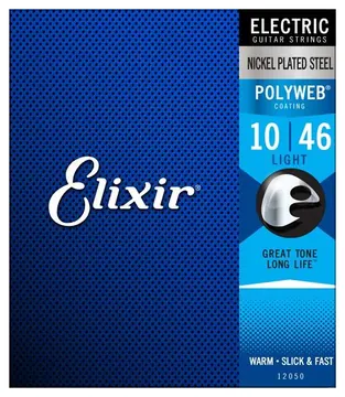 Elixir Electric Medium (.10-.46) Nickel Plated Steel w/POLYWEB Coating