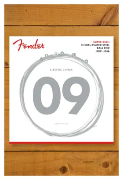 Fender Super 250's Nickel Plated Steel Guitar Strings, 9-46
